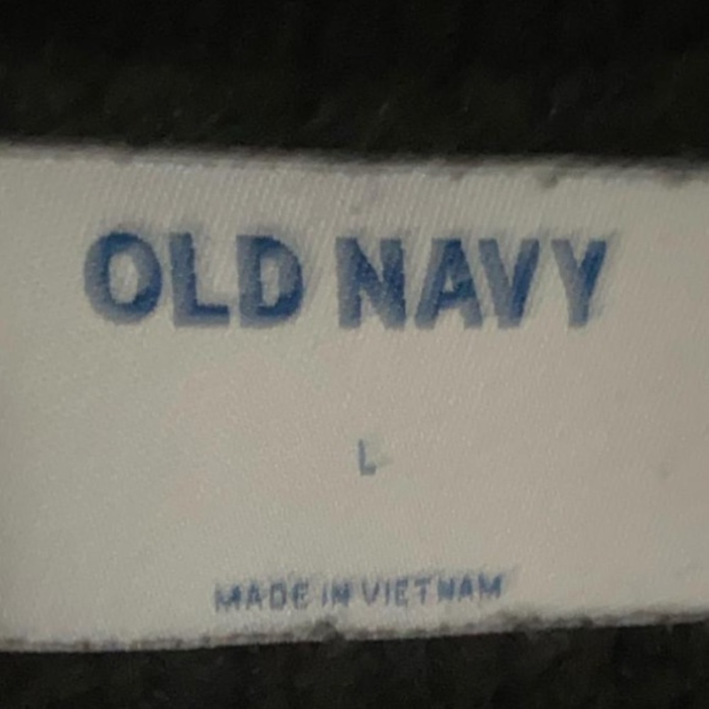 Long sleeve black and white striped old navy sweater